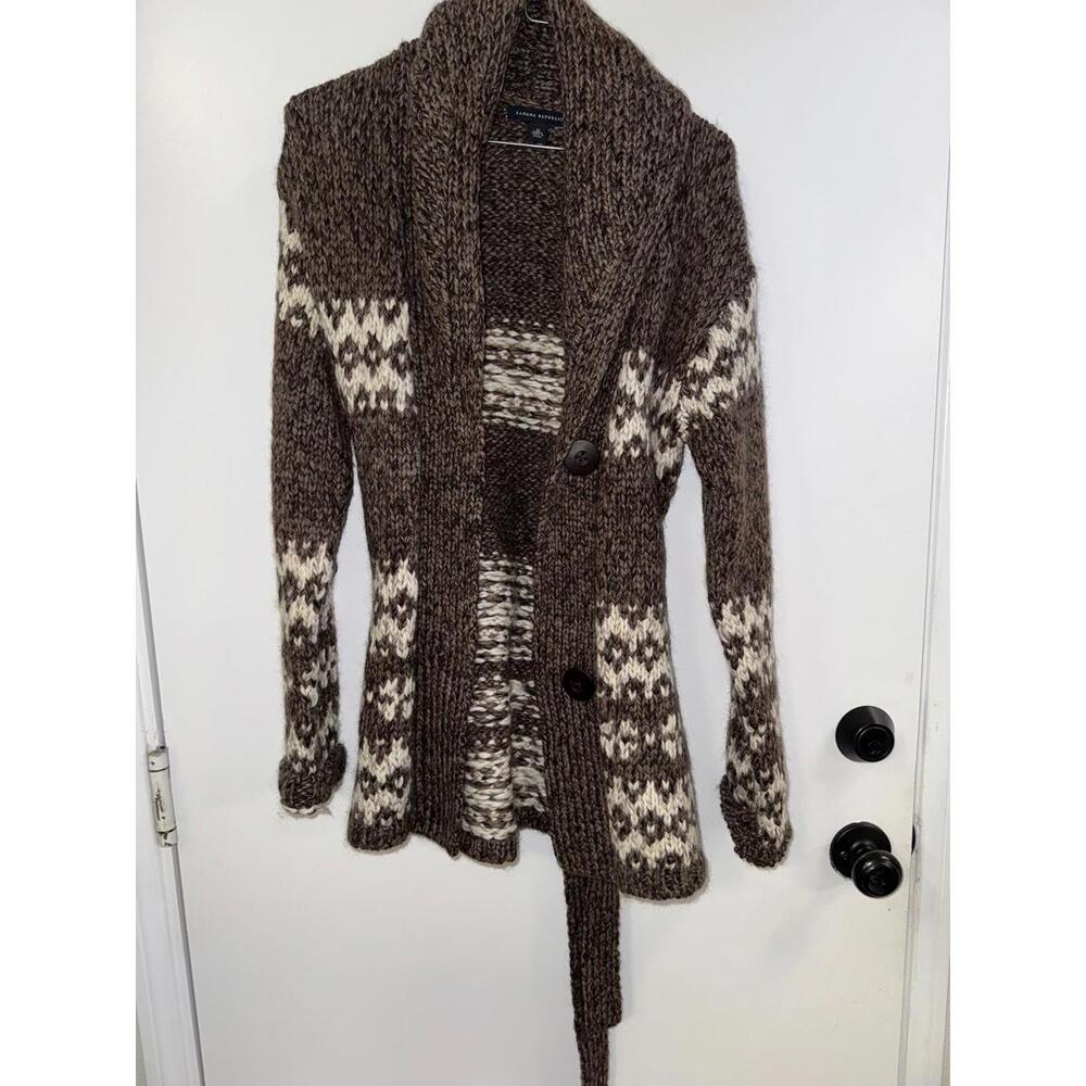 Banana Republic Brown Wool Cardigan